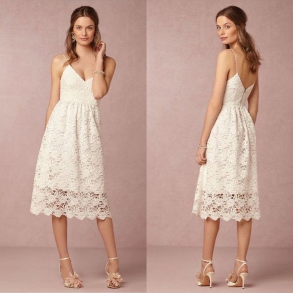 BHLDN Saylor Reese Midi Length Lace Dress